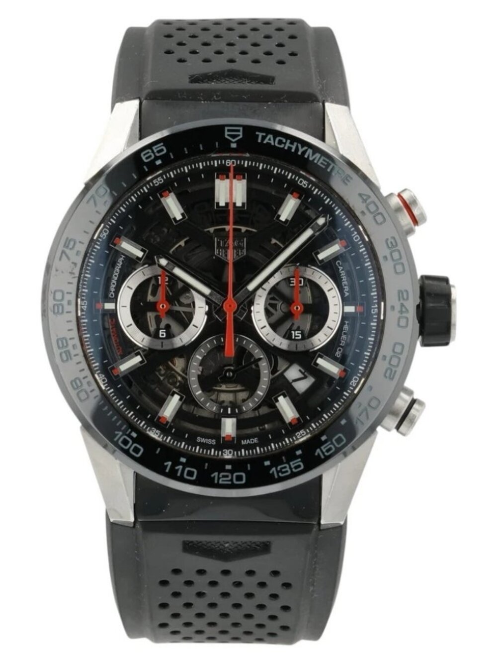 Tag Heuer Carrera Black Dial Stainless Steel 45mm Automatic Men’s Watch